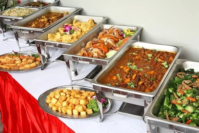 Professional boardroom lunch buffet corporate setup in a Westlands Nairobi executive office