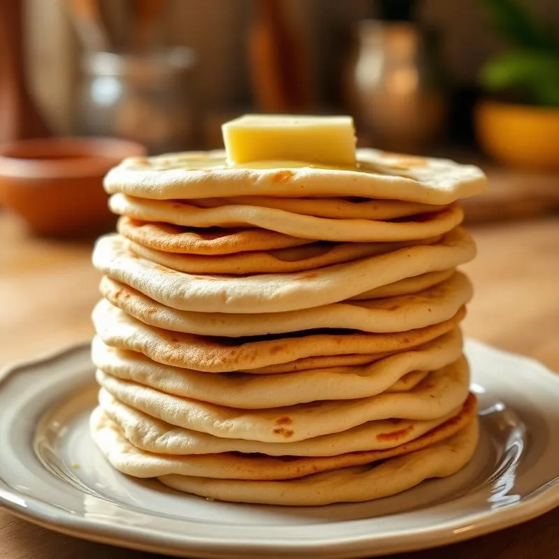 Soft layered chapatis prepared fresh for a garden party catering event in Karen Nairobi