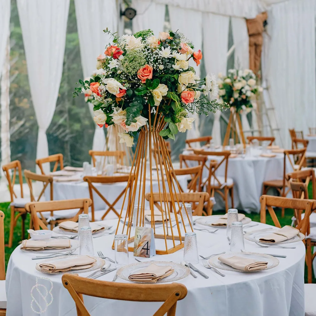 Outdoor Garden Marquee Wedding Banquet